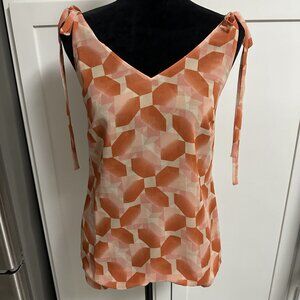 Cabi Women's Pinwheel Blouse Size XS Sleeveless Summer